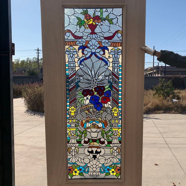 Stained Glass Panels for Door Etsy