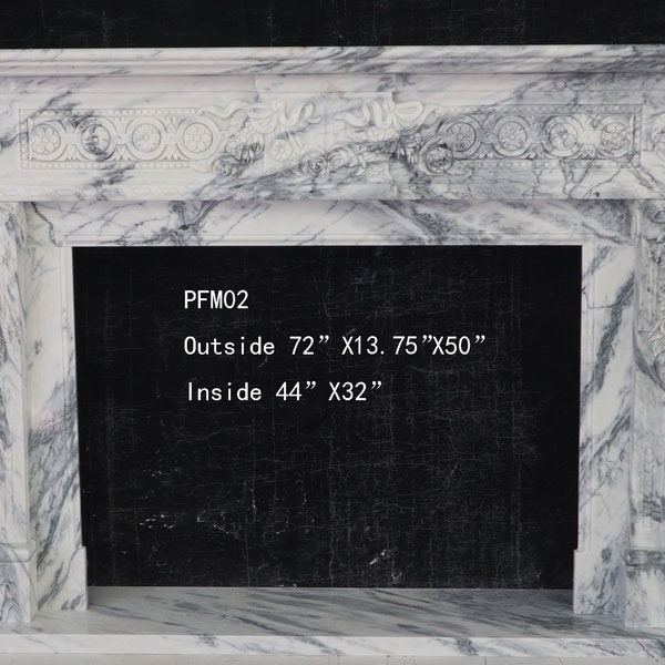 Marmer Victoriaanse stijl open haard Mantel
