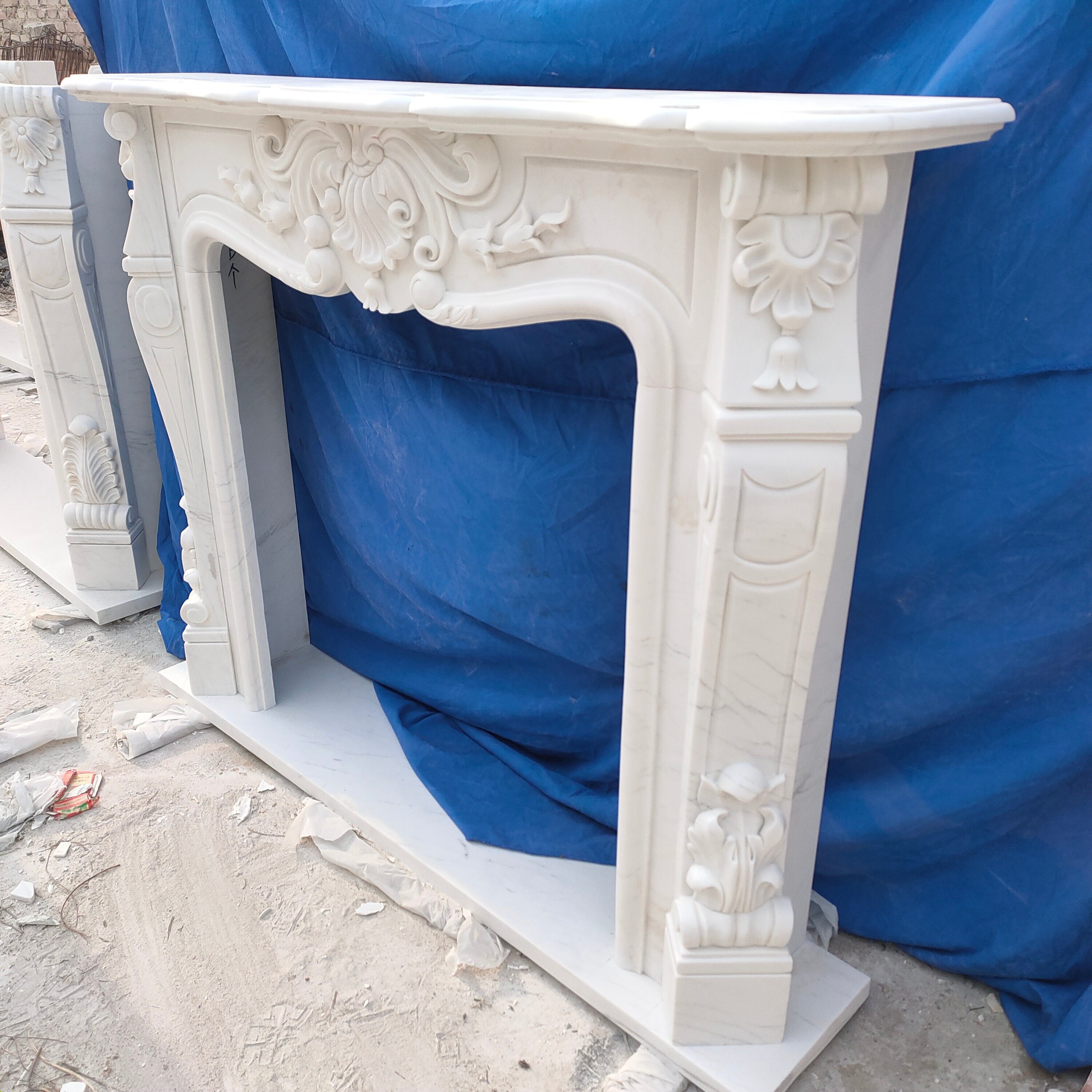 Marble French Style Fireplace Mantel - Etsy