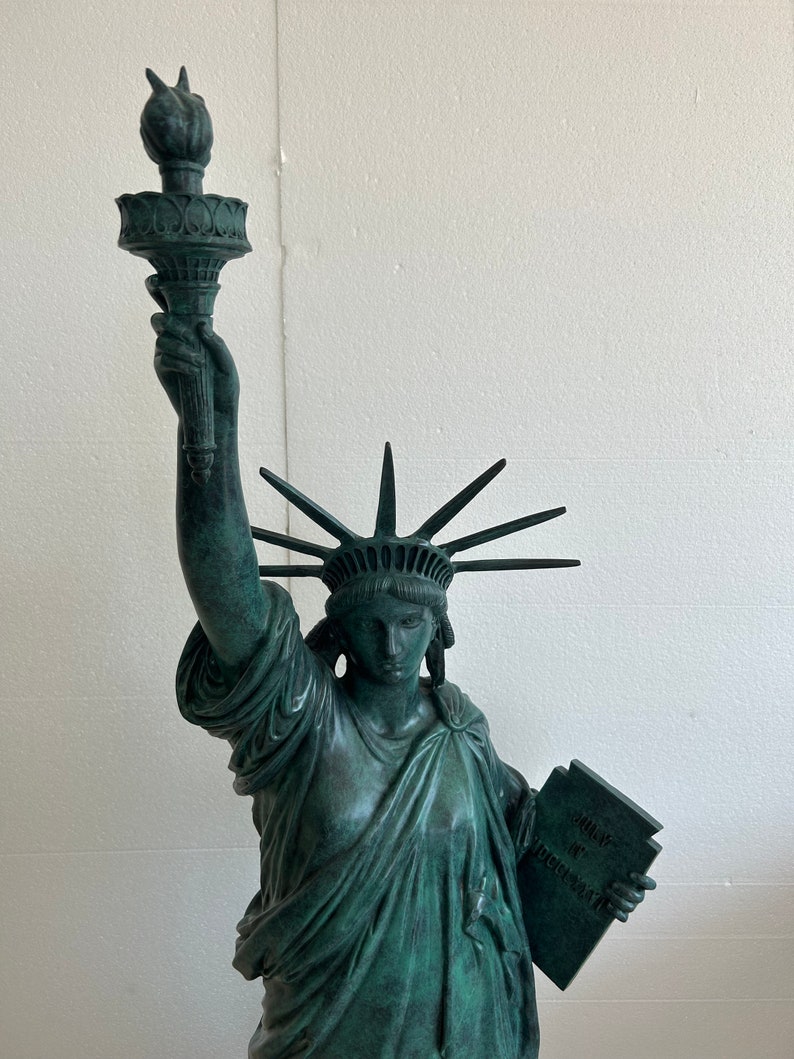 Bronze Statue of Liberty Sculpture Etsy