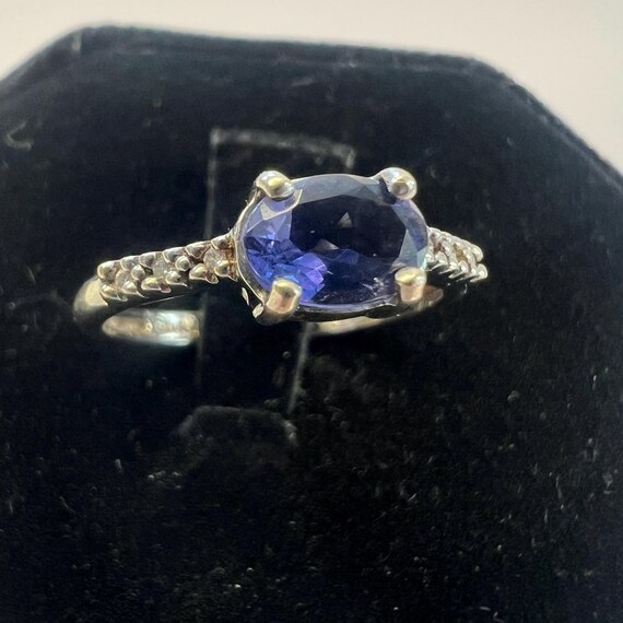 結婚指輪 にも 10金ホワイトゴールド タンザナイト 天然ダイヤモンド 12月誕生石 中央石約3.3mm K10ホワイトゴールドタンザナイトリング(RFR312-001)|TSUTSUMI