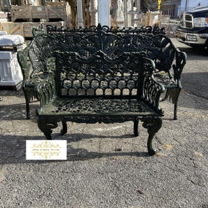 Victorian Style Cast Iron Garden Bench