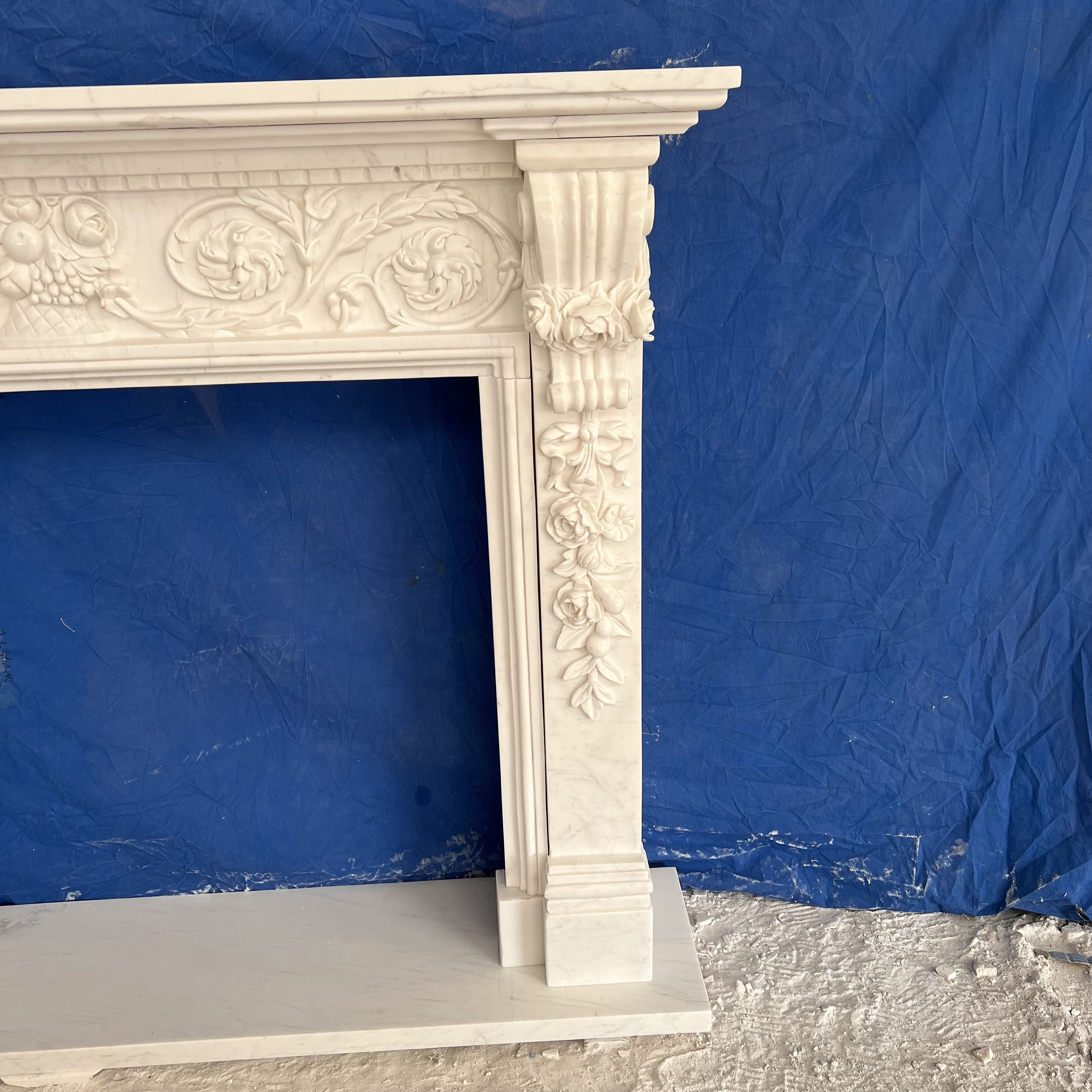 Marble French Style Fireplace Mantel - Etsy