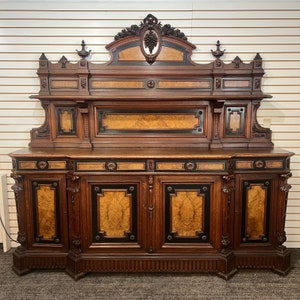 Antique French Monumental Oak Sideboard - 04NY243