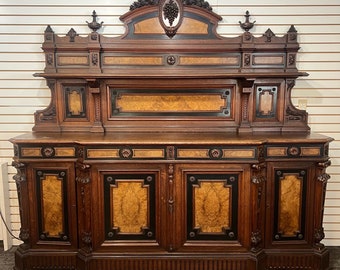 Antique French Monumental Oak Sideboard - 04NY243