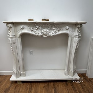 Marble French Style Fireplace Mantel