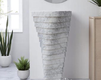 Carrara Marble Designer Custom Sink - TF504