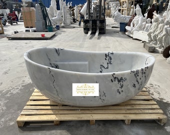 Marble Carved Designer Bathtub