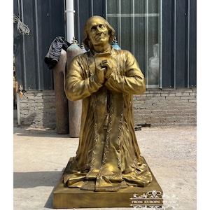 Bronze St. John Vianney Religious Statue - TFMH1