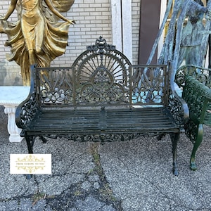 Victorian Style Cast Iron Garden Bench