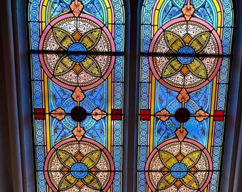 Beautiful Victorian Gothic Antique Stained Glass Windows