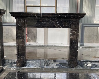 Beautiful Rare Coffee Color Marble Fireplace Mantel #JD47 In Stock