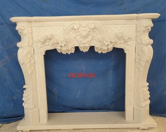 Marble French Style Fireplace Mantel