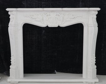 Marble French Style Fireplace Mantel