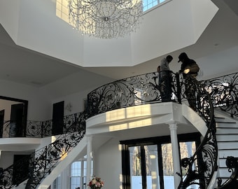 Incredible Hand Made Wrought Iron Interiors Railings