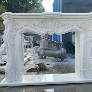 Beautiful French Style Marble Fireplace Mantel