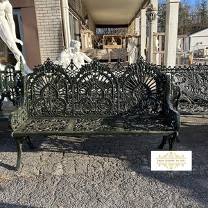 Victorian Style Cast Iron Garden Bench
