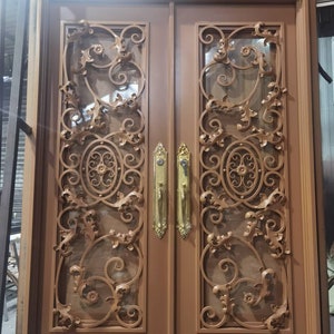 Victorian Style Wrought Iron Entry Door