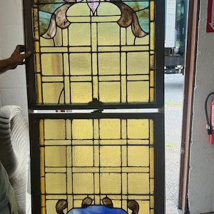 Antique Victorian Stained Glass WIndow - CCC2