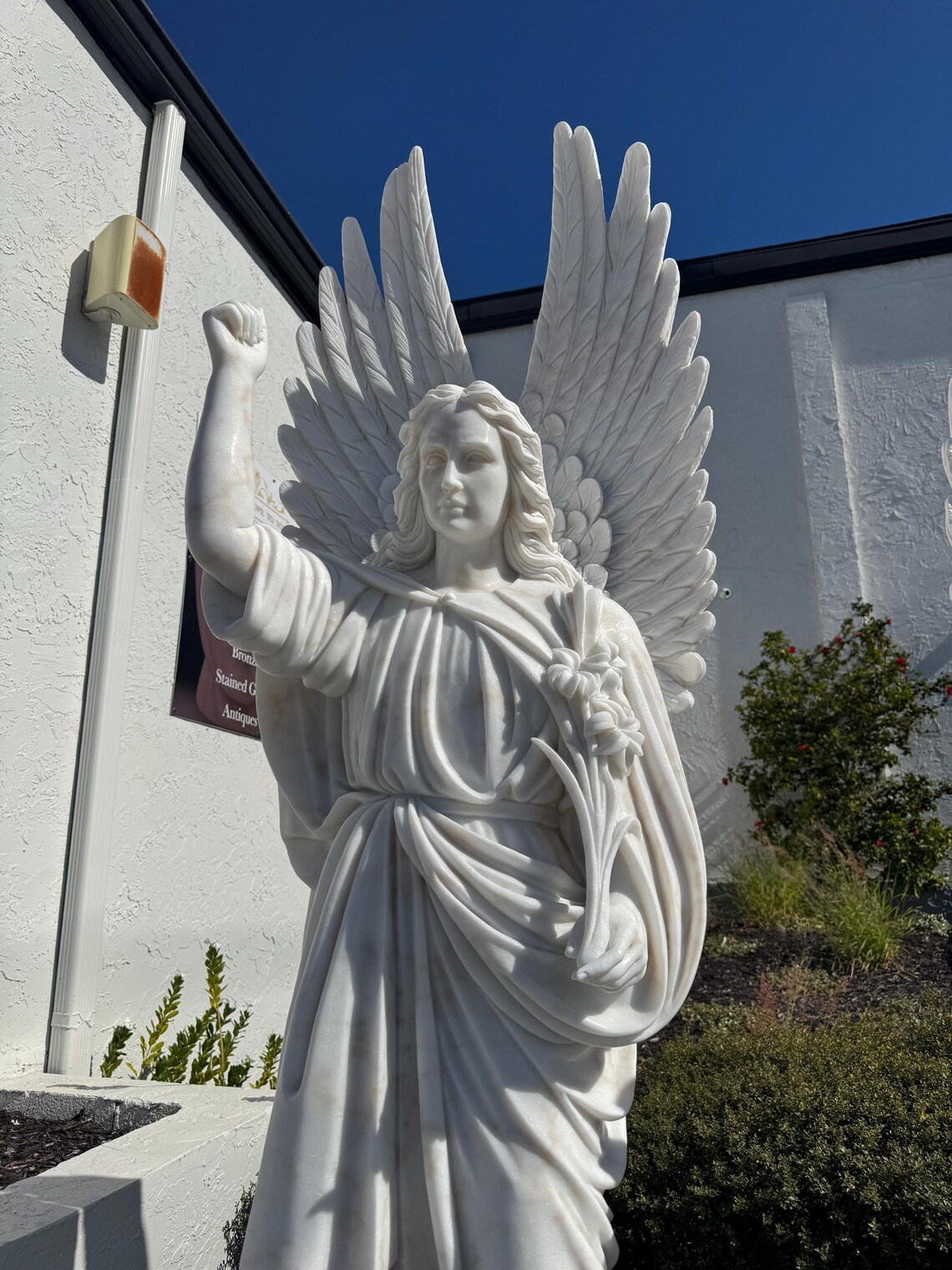 Large Carved Marble Religious Church Angel Statues - JJX36 - Etsy