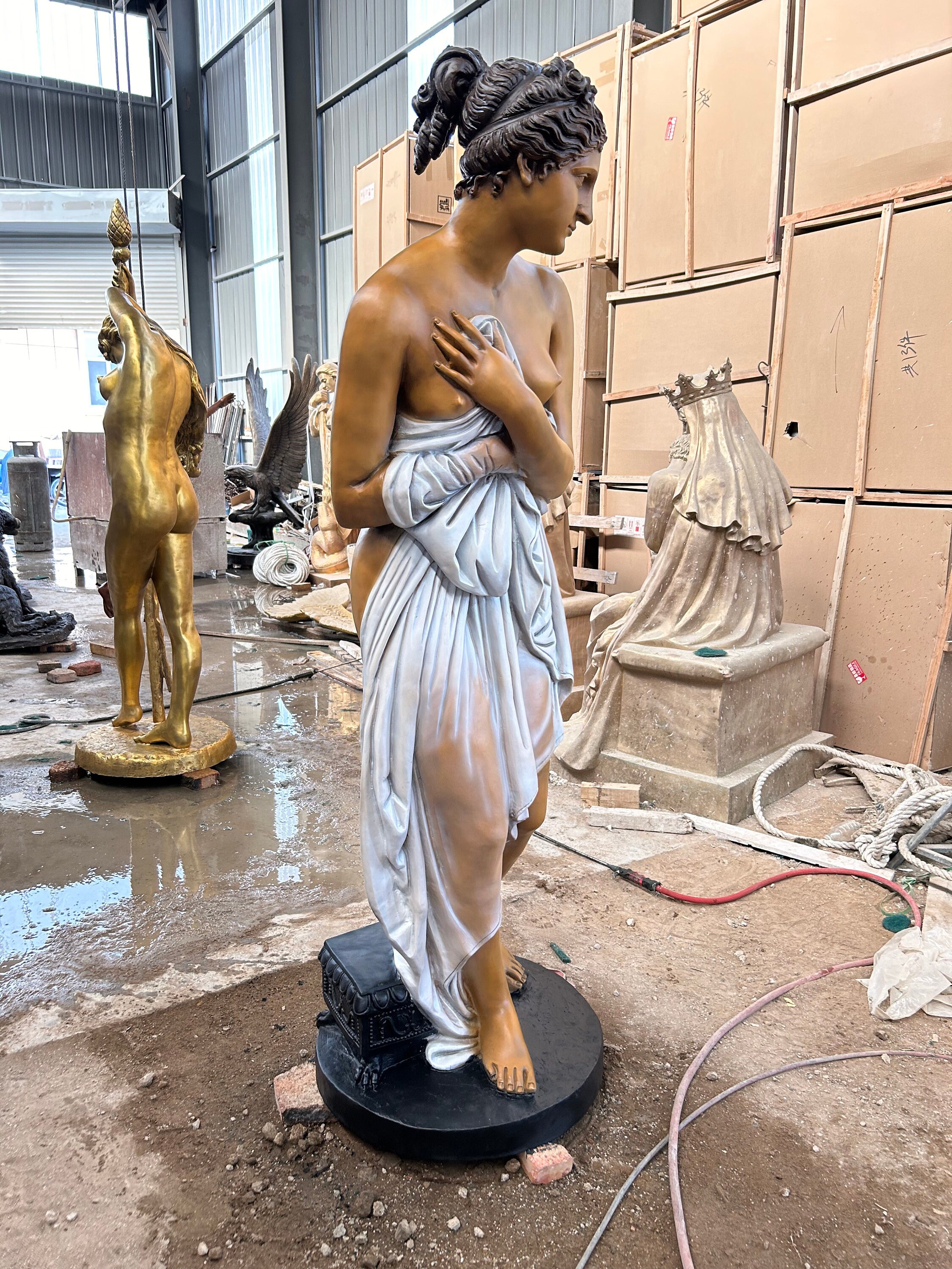 Beautiful Bronze Woman Goddess Statue - JX1502 - Etsy