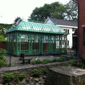 Victorian Style Iron Greenhouse - Conservatory