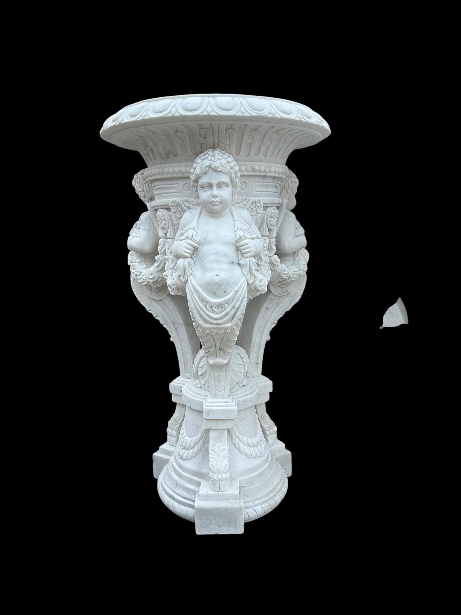 Figurative Marble Carved Garden Urns - MN215 - Etsy