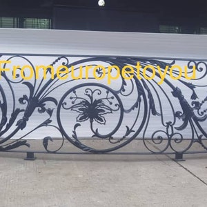 Hand Wrought Iron Balcony Railing