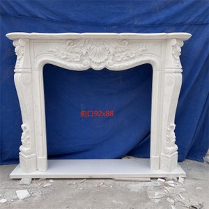 Marble French Style Fireplace Mantel