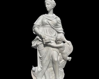 Carved Marble European Design Statue with Child - JJX25