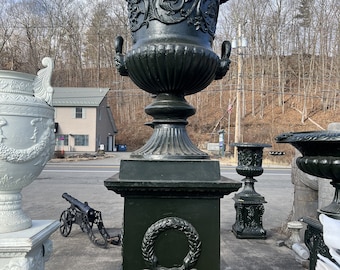 Monumental Cast Iron Estate Urn