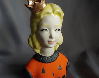 Ceramic Halloween vase bust