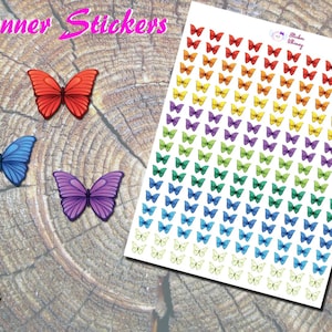 Butterfly Stickers, Printed Stickers, Pretty Butterfly Stickers, Cute Butterflies, Planner Stickers, Spring Stickers, Summer stickers