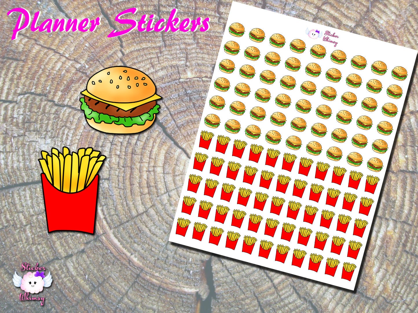 Burger Sticker for Sale by tffindlay