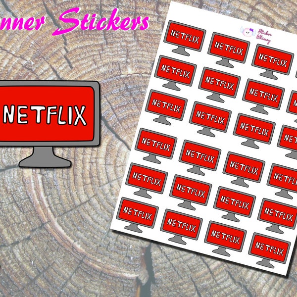 Netflix Planner Stickers, Printed Stickers, Relaxing Stickers, Show Stickers, Movie Stickers, Shows, Erin Condren, Reminder, Functional