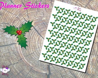 Glitter Embossed Holiday Stickers - Vintage Christmas