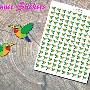 Autocollants Oiseaux Colorés, Autocollants Oiseaux, Autocollants Animaux Sauvages, Papier Autocollants, Erin Condren, Autocollants Fonctionnels, Autocollants De Rappel