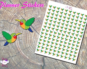 Pegatinas coloridas de aves para planificador: 140 pegatinas de animales salvajes