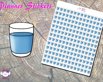 Pegatinas de planificador de vaso de agua: pegatinas recordatorias de hidratación