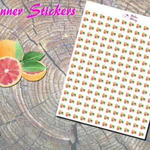 Rosa Grapefruit Planer Aufkleber, Gedruckte Aufkleber, Niedliche Aufkleber, Frisches Obst Aufkleber, Aufkleber, Rosa Aufkleber Aufkleber, Lebensmittel Aufkleber,
