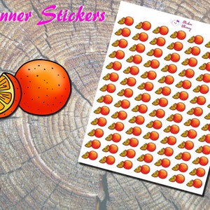 Stickers agenda orange, Stickers imprimés, Quartier d'orange, Stickers fruits, Stickers mignons, Stickers kawaii, Erin Condren, Fonctionnel, Rappel