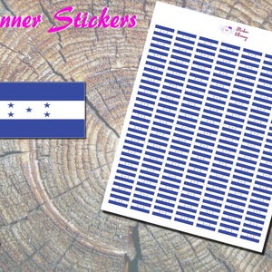 Honduras Flaggen-Planer Aufkleber, gedruckte Aufkleber, Lateinamerika Aufkleber, Mittelamerikanische Aufkleber Karibik, Land Flagge Aufkleber