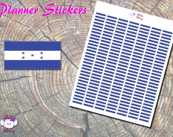Honduras Flag Planner Stickers: 105 Matte Stickers