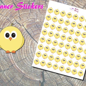 Baby Chick Planner Stickers, Bird Stickers, Farm Animal Stickers, Paper Stickers, Erin Condren, Functional Stickers, Reminder Stickers