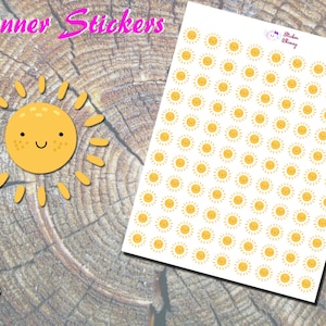 Autocollants Soleil Jaune Souriant, Autocollants Imprimés, Autocollants Météo, Autocollants Soleil, Émoticône, Autocollants Décoration, Autocollants Kawaii, Autocollants Mignons