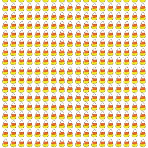 May include: A sheet of 100 candy corn stickers. The stickers are orange, yellow, and white. The stickers are arranged in a grid pattern.