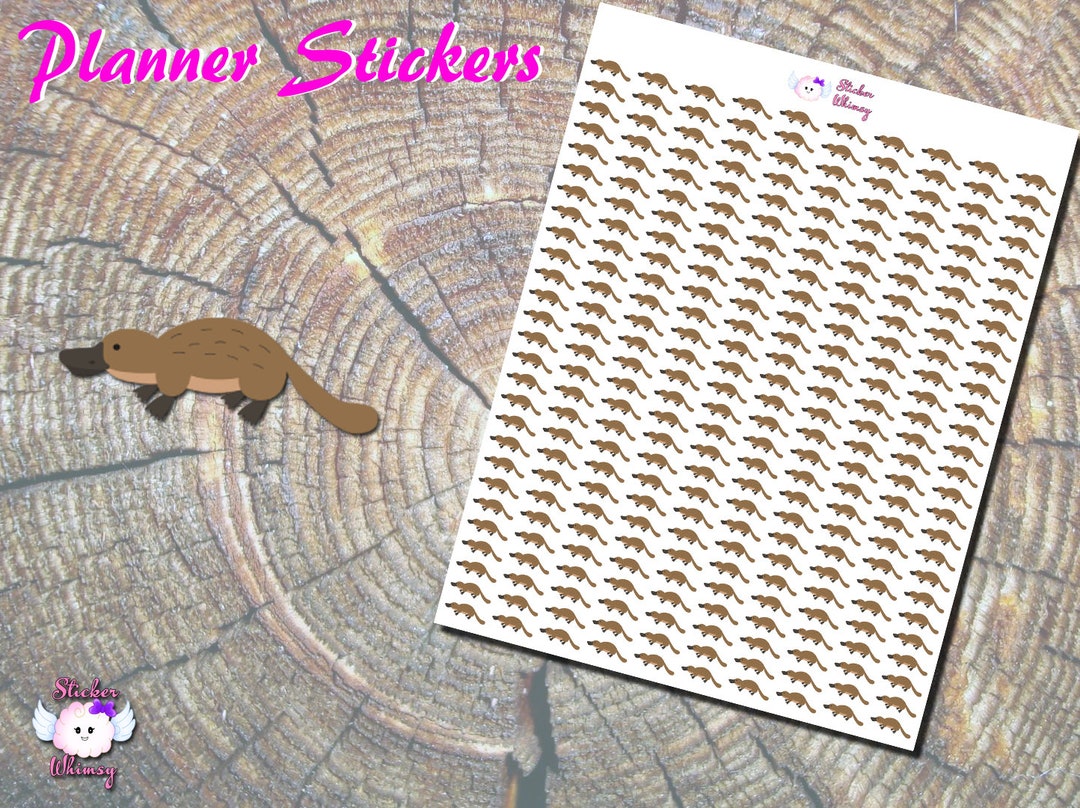 Duck Billed Platypus Planner Stickers, Functional Animal, Erin Condren ...