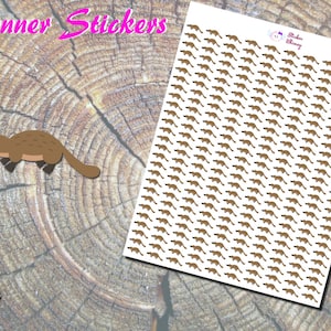 Duck Billed Platypus Planner Stickers, Printed Stickers, Cute Animal Stickers, Cute Stickers, Mammal Stickers, Erin Condren, Functional