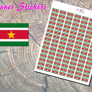 Suriname-Flaggenaufkleber, gedruckte Aufkleber, Südamerika-Flaggenaufkleber, Südamerika-Flaggenaufkleber, Internationale Flaggenaufkleber