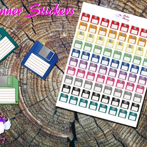 Stickers disquettes rétro, Stickers imprimés, Stickers mignons, Stickers pour ordinateur, Stickers classiques, Fonctionnel, Rappel, Stickers Old School